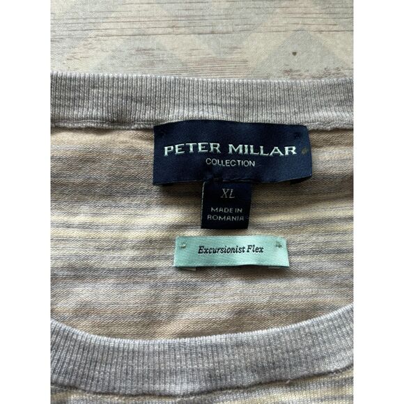 Peter Millar Sunset Hombre Excursionist Flex Crewneck Moreno Blend Size XL - Picture 11 of 13